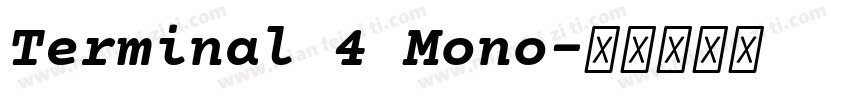 Terminal 4 Mono字体转换